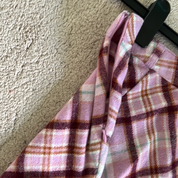 Pink Plaid Skirt - Picture 3 of 4